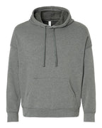 BELLA + CANVAS Unisex Sponge Fleece Drop Shoulder Hoodie Sweatshirt - Deep Heather