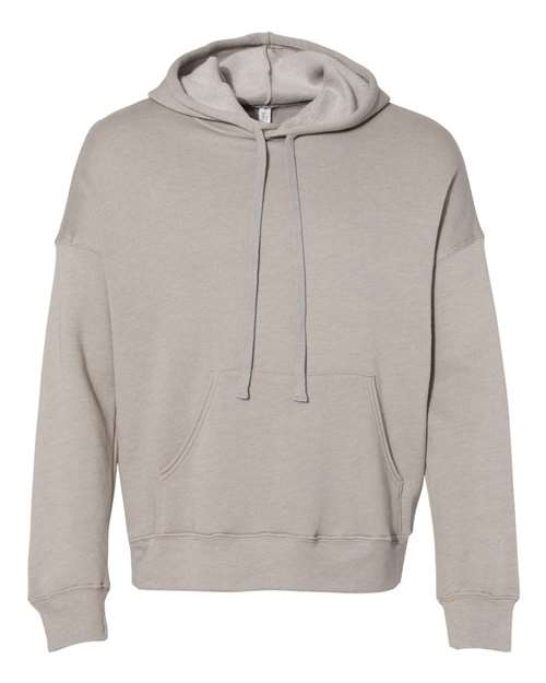 BELLA + CANVAS Unisex Sponge Fleece Drop Shoulder Hoodie Sweatshirt - Heather Stone