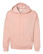 BELLA + CANVAS Unisex Sponge Fleece Drop Shoulder Hoodie Sweatshirt - Peach