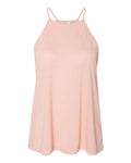 BELLA + CANVAS Women's Flowy High-Neck Tank - Peach