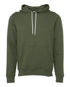 BELLA + CANVAS Unisex Sponge Fleece Hoodie Sweatshirt (Part 3 of 4) - Military Green