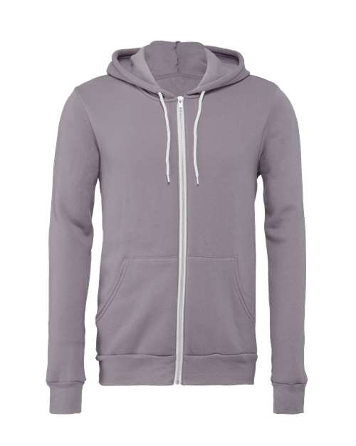 BELLA + CANVAS Unisex Sponge Fleece Full-Zip Hoodie Sweatshirt (Part 2 of 3) - Storm