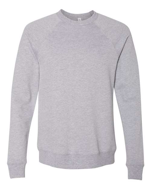 BELLA + CANVAS Unisex Sponge Fleece Raglan Crewneck Sweatshirt (Part 1 of 3) - Athletic Heather