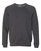 BELLA + CANVAS Unisex Sponge Fleece Raglan Crewneck Sweatshirt (Part 1 of 3) - Dark Grey Heather