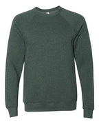 BELLA + CANVAS Unisex Sponge Fleece Raglan Crewneck Sweatshirt (Part 2 of 3) - Heather Forest