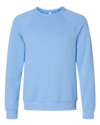 BELLA + CANVAS Unisex Sponge Fleece Raglan Crewneck Sweatshirt (Part 1 of 3) - Carolina Blue