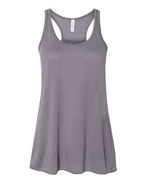 BELLA + CANVAS Women's Flowy Racerback Tank - Storm
