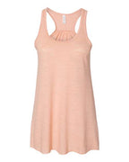 BELLA + CANVAS Women's Flowy Racerback Tank - Peach Slub