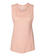 BELLA + CANVAS Women's Flowy Scoop Muscle Tank - Peach Slub