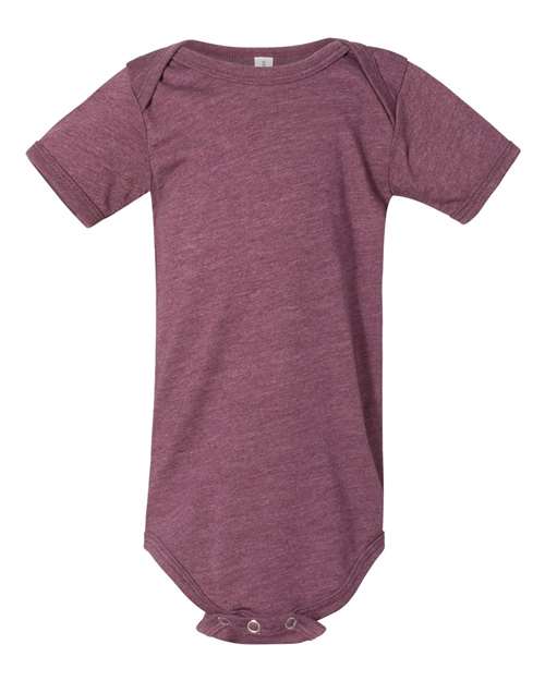 BELLA + CANVAS Infant Jersey One Piece - Heather Maroon