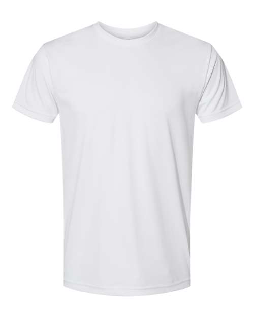 Bayside Unisex USA-Made Performance T-Shirt - White