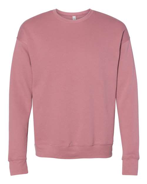 BELLA + CANVAS Unisex Sponge Fleece Drop Shoulder Crewneck Sweatshirt (Part 2 of 2) - Mauve