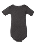 BELLA + CANVAS Infant Triblend One Piece - Charcoal Black Triblend