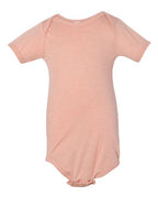 BELLA + CANVAS Infant Triblend One Piece - Peach Triblend