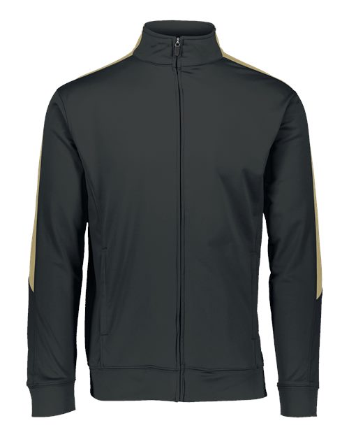 Augusta Sportswear Men's Medalist Jacket 2.0 - Black/ Vegas Gold