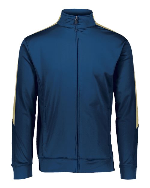 Augusta Sportswear Men's Medalist Jacket 2.0 - Navy/ Vegas Gold