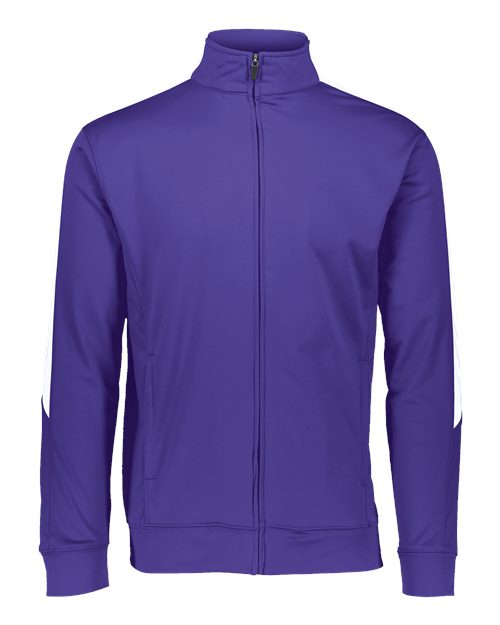 Augusta Sportswear Men's Medalist Jacket 2.0 - Purple/ White