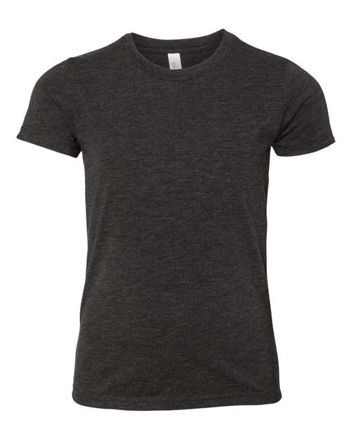 BELLA + CANVAS Youth Triblend Tee - Charcoal Black Triblend