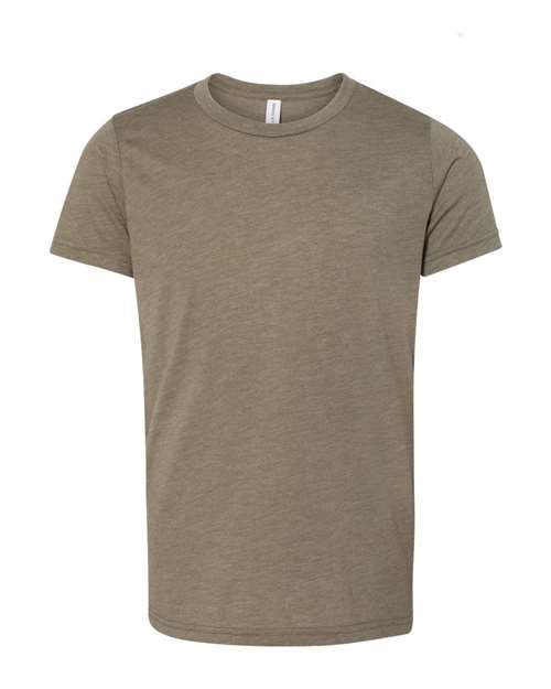 BELLA + CANVAS Youth Triblend Tee - Olive Triblend