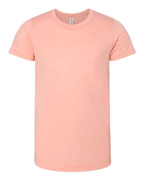 BELLA + CANVAS Youth Triblend Tee - Peach Triblend