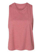 BELLA + CANVAS Women's Racerback Crop Tank - Heather Mauve