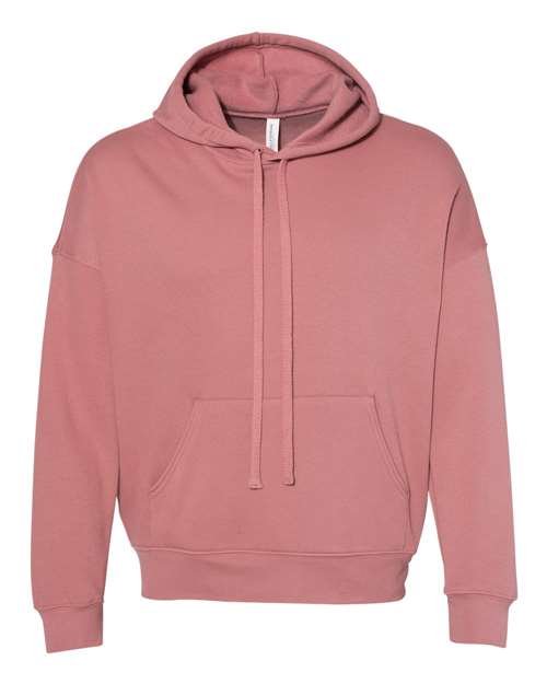 BELLA + CANVAS Unisex Sponge Fleece Drop Shoulder Hoodie Sweatshirt - Mauve