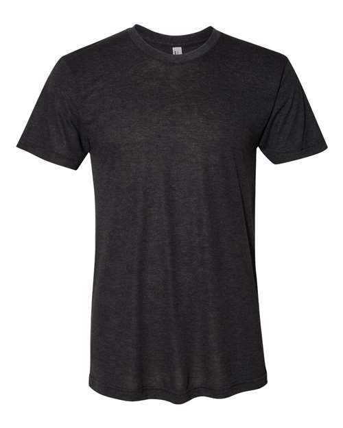 American Apparel Unisex Triblend Track Tee - Tri-Black