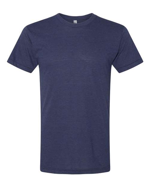 American Apparel Unisex Triblend Track Tee - Tri-Indigo