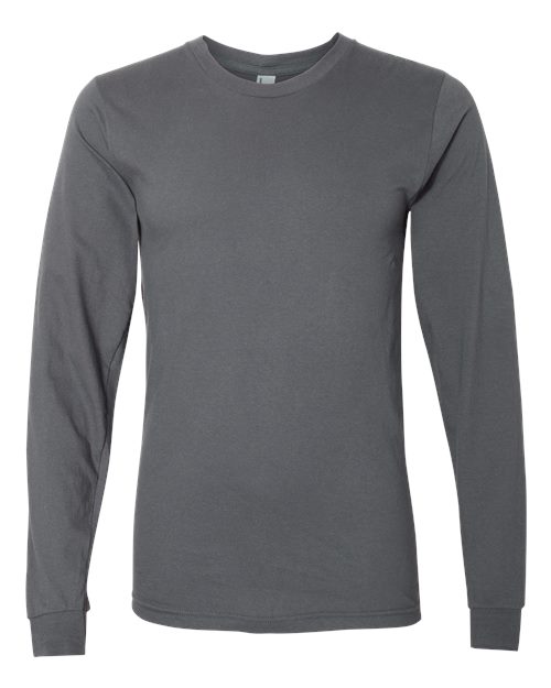 American Apparel Unisex Fine Jersey Long Sleeve Tee - Asphalt
