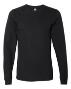 American Apparel Unisex Fine Jersey Long Sleeve Tee - Black
