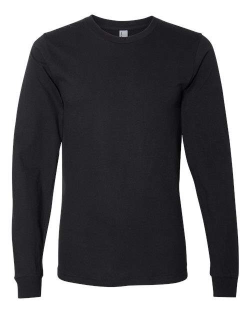 American Apparel Unisex Fine Jersey Long Sleeve Tee - Black
