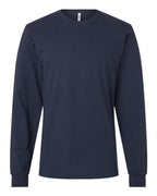 American Apparel Unisex Fine Jersey Long Sleeve Tee - Navy