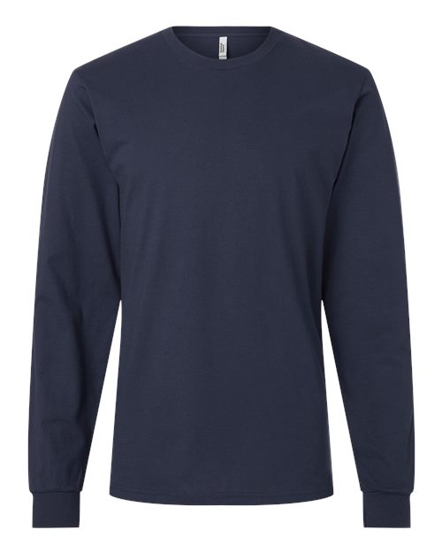 American Apparel Unisex Fine Jersey Long Sleeve Tee - Navy