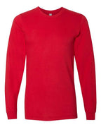 American Apparel Unisex Fine Jersey Long Sleeve Tee - Red