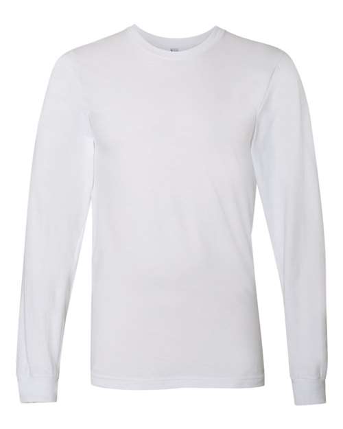 American Apparel Unisex Fine Jersey Long Sleeve Tee - White
