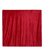 Alpine Fleece Oversized Mink Sherpa Blanket - Red