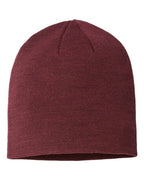 Atlantis Headwear Sustainable Beanie - Burgundy Melange