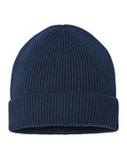 Atlantis Headwear Sustainable Fine Rib Cuffed Beanie - Navy