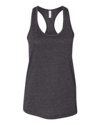 BELLA + CANVAS Women's Jersey Racerback Tank - Dark Grey Heather