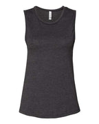 BELLA + CANVAS Women's Jersey Muscle Tank - Dark Grey Heather