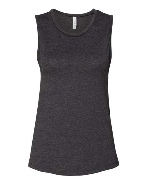 BELLA + CANVAS Women's Jersey Muscle Tank - Dark Grey Heather
