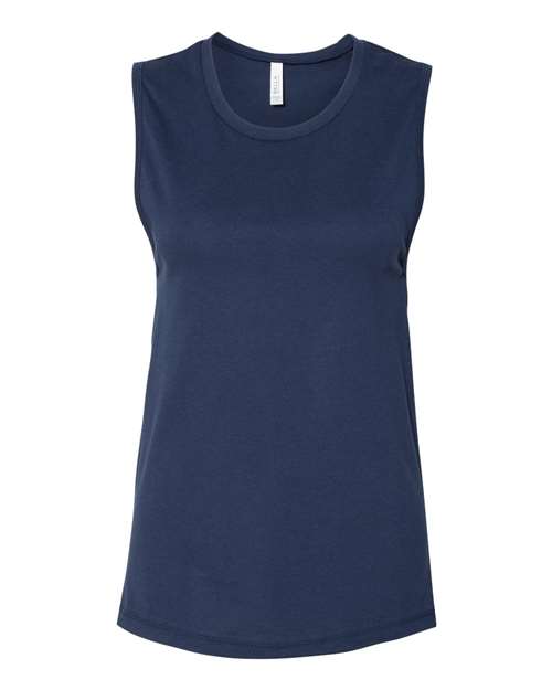 BELLA + CANVAS Women's Jersey Muscle Tank - Navy