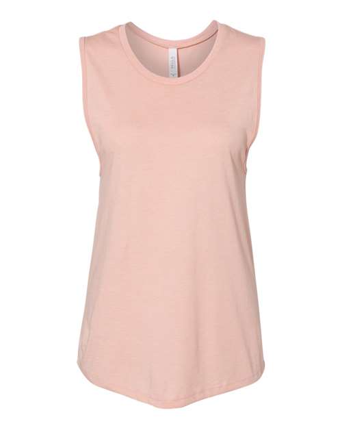 BELLA + CANVAS Women's Jersey Muscle Tank - Heather Peach