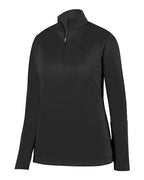 Augusta Sportswear Women's Wicking Fleece Quarter-Zip Pullover (Part 1 of 2) - Black