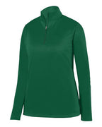 Augusta Sportswear Women's Wicking Fleece Quarter-Zip Pullover (Part 1 of 2) - Dark Green
