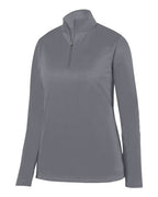 Augusta Sportswear Women's Wicking Fleece Quarter-Zip Pullover (Part 1 of 2) - Graphite