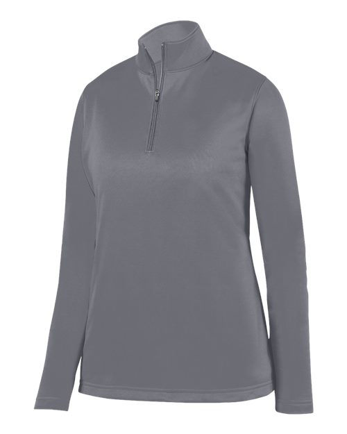 Augusta Sportswear Women's Wicking Fleece Quarter-Zip Pullover (Part 1 of 2) - Graphite