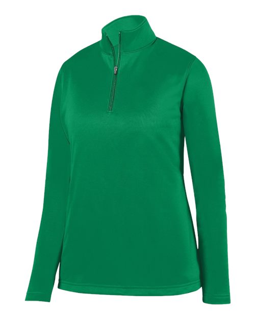 Augusta Sportswear Women's Wicking Fleece Quarter-Zip Pullover (Part 1 of 2) - Kelly