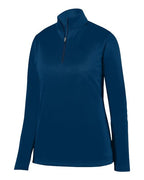 Augusta Sportswear Women's Wicking Fleece Quarter-Zip Pullover (Part 1 of 2) - Navy