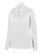 Augusta Sportswear Women's Wicking Fleece Quarter-Zip Pullover (Part 1 of 2) - White